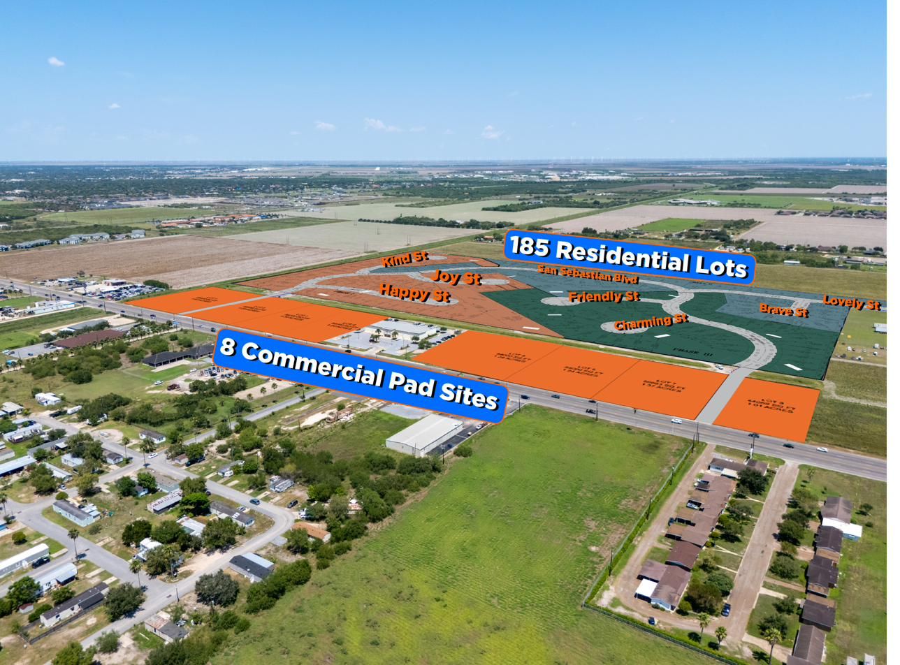Aerial overview of San Sebastian development