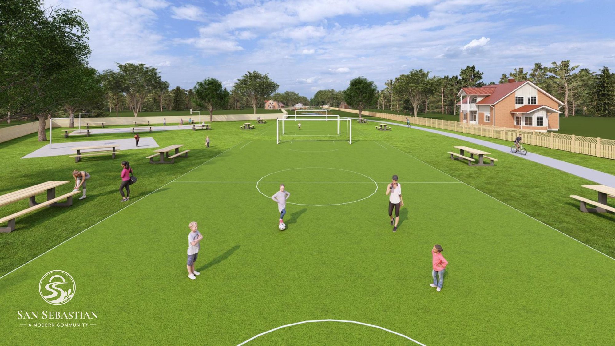 Community soccer field