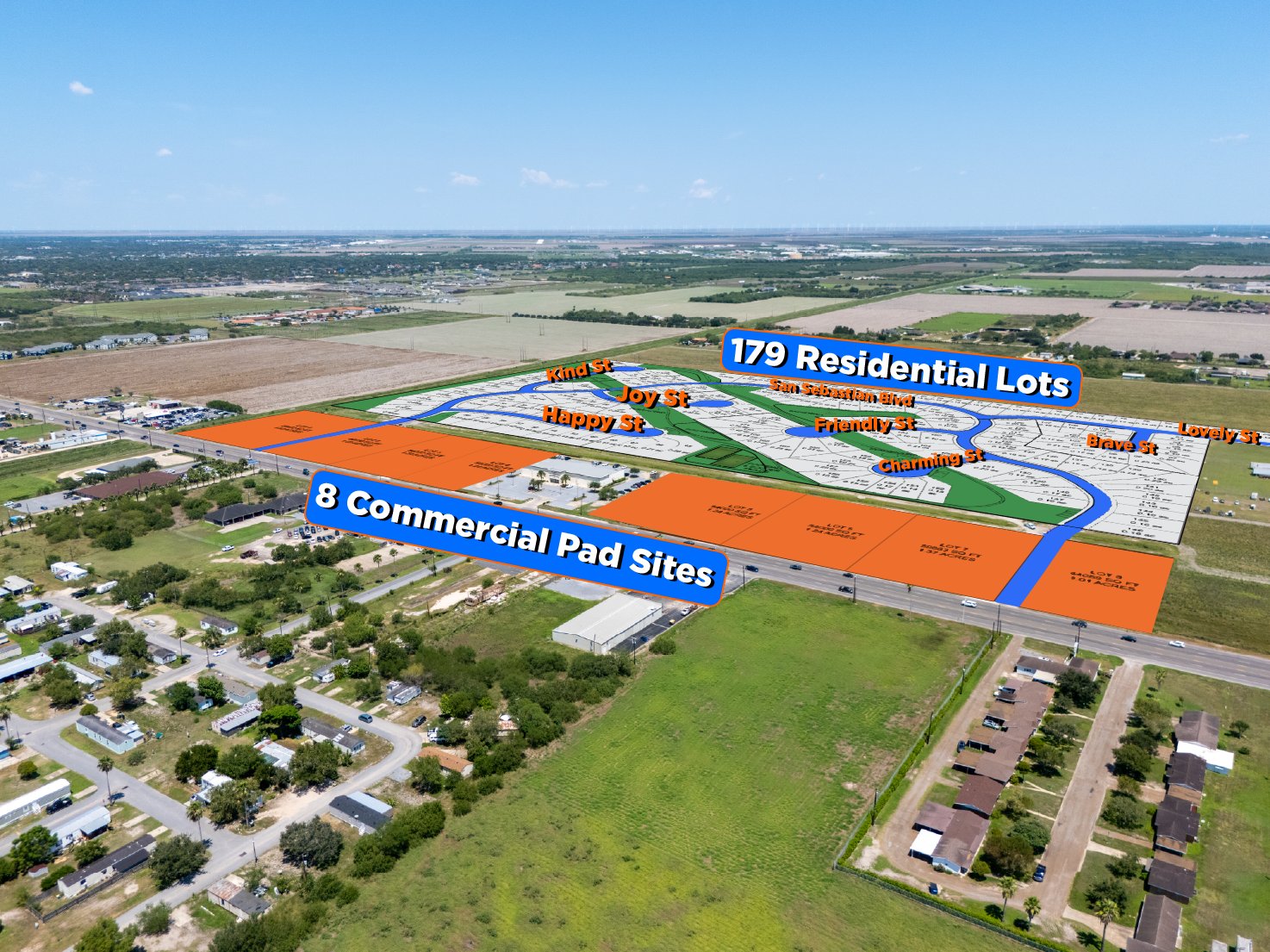 Phase B context with nearby retail and medical
